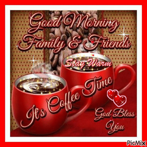 Good Morning to Family and Friends GIF Image