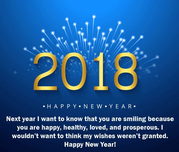 3D Style Happy New Year 2018 Love Quote Image