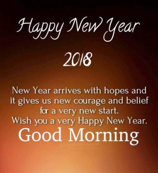 Happy New Year 2018 Good Morning Quotes Wishes Images