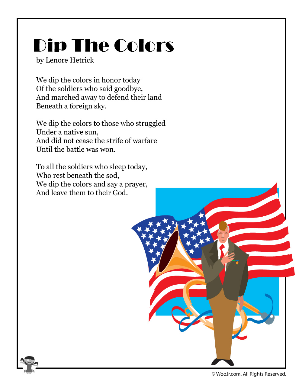 Dip the Color Famous Poems Memorial Day Image