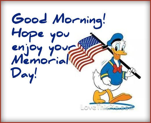Good Morning Hope you enjoy your Memorial Day Pic
