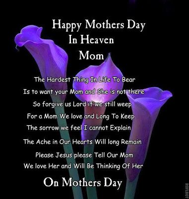 Happy Mothers Day in Heaven Mom Miss You Images