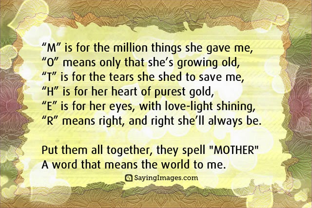 Mothers Day Quotes from Son Picture Image
