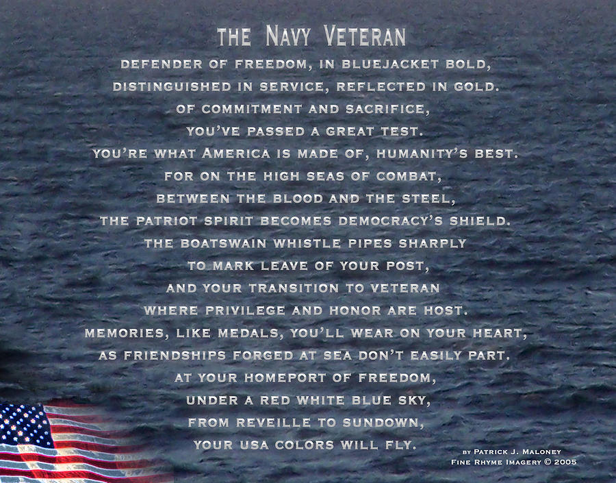 The Navy Veteran Poem Prayer Memorial Day