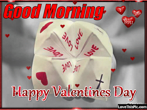 Love Good Morning Happy Valentine's Day Image Wishes Card