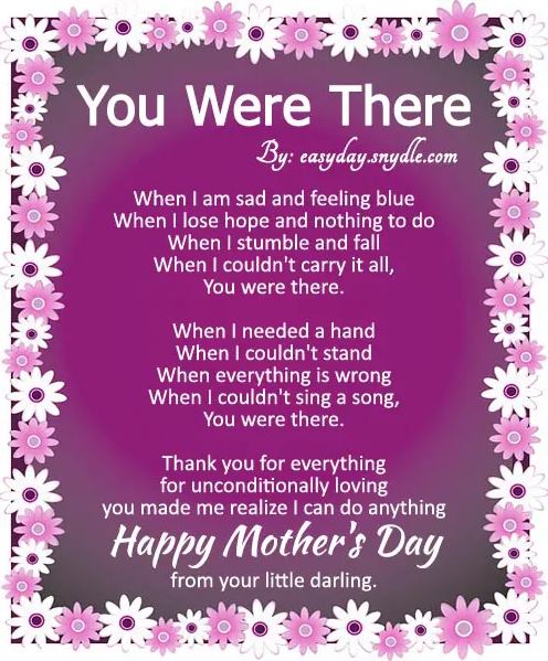 Mothers Day Poems 21 Short Funny Christian Poem Prayer From Child Son Daughter