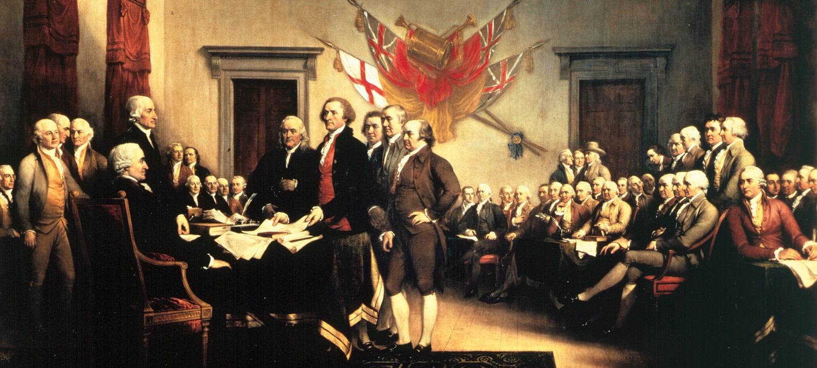 Declaration of Independance Vintage Image Pictures July 4, 1776