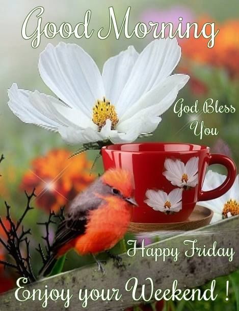 Good Morning Happy Friday Enjoy Your Weekend God Bless You
