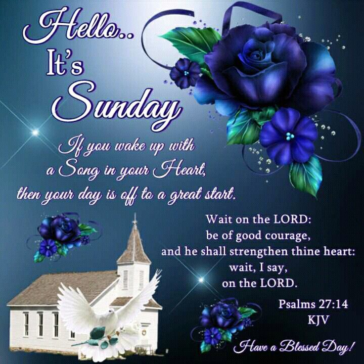 Hello It's Sunday Morning Blessings Messages Prayers - Have a Blessed Day Image