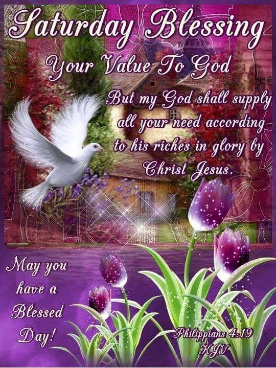 Saturday Blessings God May You Have a Blessed Day Picture