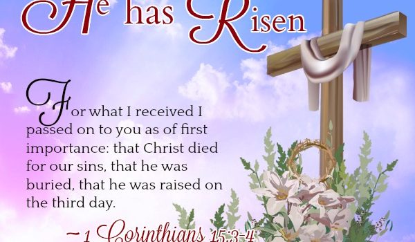 Easter Bible Verses - He Has Risen Quote Picture